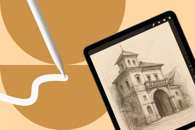 Artistic Architectural Sketching with Procreate: From Lines to Life